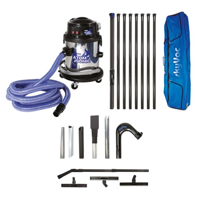 Czyszczenie rynien skyvac atom sonic