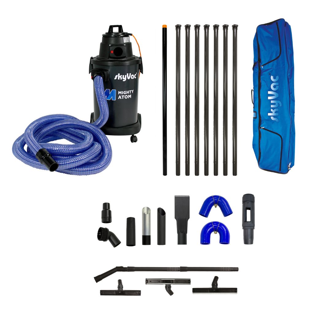 Czyszczenie rynien skyvac mighty atom clamped 44