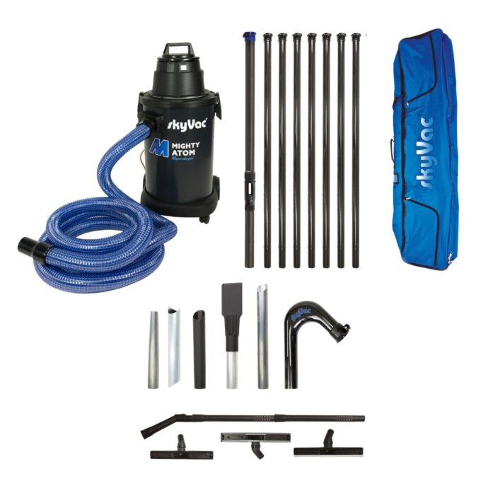 Czyszczenie rynien skyvac mighty atom clamped 50