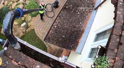 Odkurzanie rynien z poziomu 0